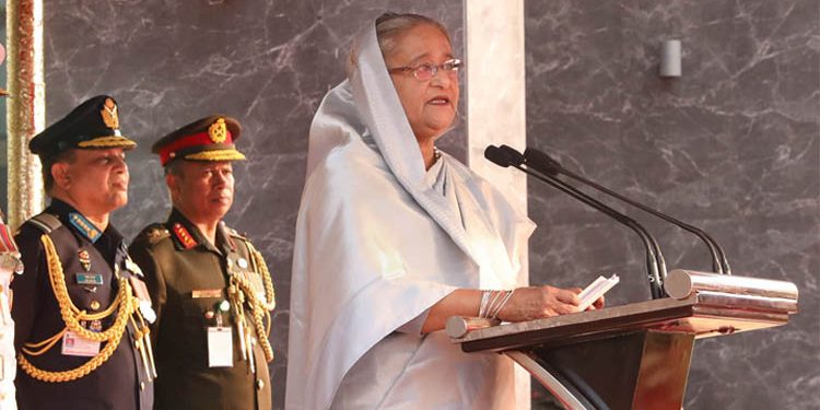 মুক্তিযুদ্ধের বিজয়ী জাতি হিসেবে আমরা এগিয়ে যাব: প্রধানমন্ত্রী